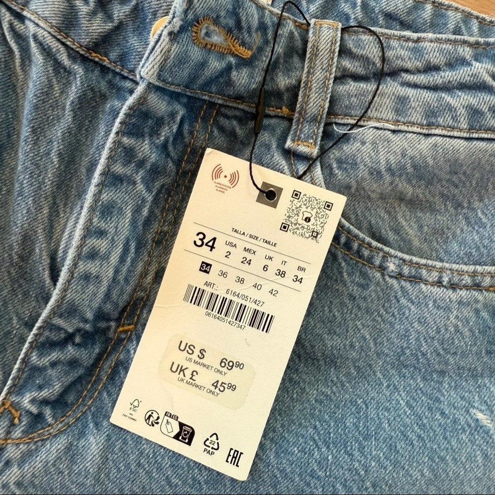 Zara ripped jeans